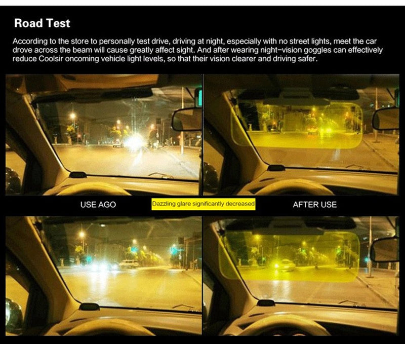 Baselay Night Driving Glasses HD Day Night View Polarized UV400 Sunglass for Men Black