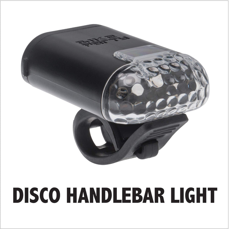 Bike Party Disco Handlebar Bicycle Light, Black
