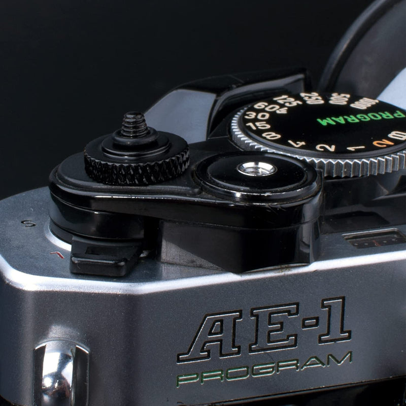 (2 Pack) PIBIETTN Camera Shutter Button, Copper Soft Shutter Release Button Compatible with Fujifilm Fuji Sony Leica Camera Release Button(Imitation Carbon Fiber Black)