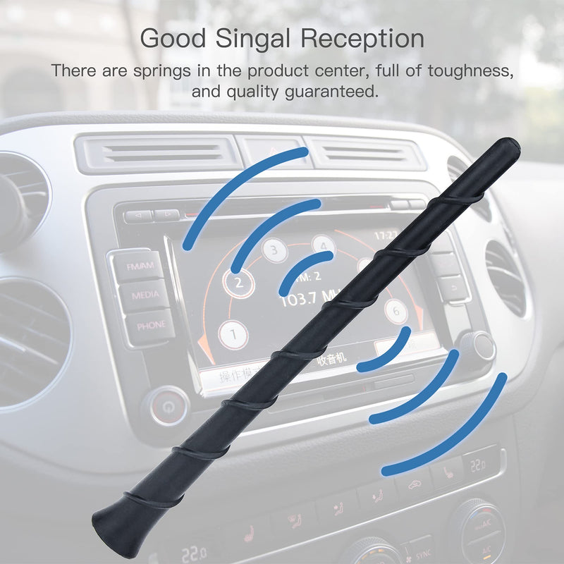 StickyDeal 7.87 inch Replacement Antenna Mast Compatible with 2011-2019 Jeep Cherokee Grand Cherokee Dodge Durango Dart Journey Chrysler 200 for Optimized FM/AM Reception, 20cm