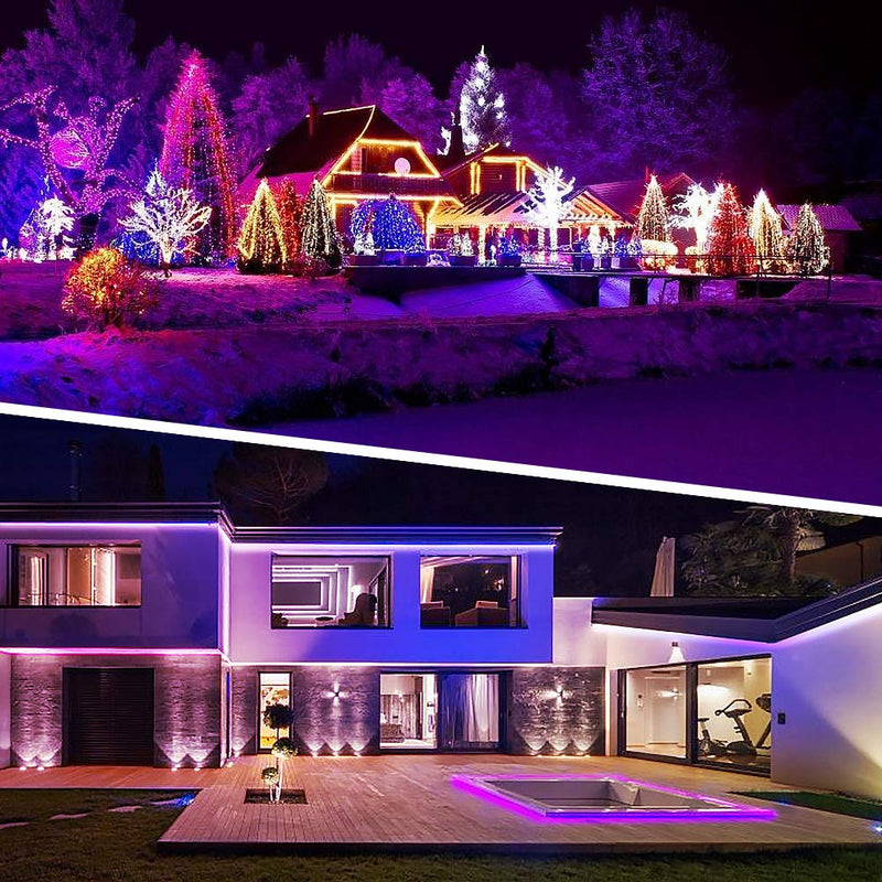 [AUSTRALIA] - LED Strip Lights Bluetooth Control , 32.8ft/10M 300LEDs Color Changing Rope Lights 5050 RGB Light Strips with APP Controller, Waterproof Tape Lights Sync with Music Apply for Home Kitchen 