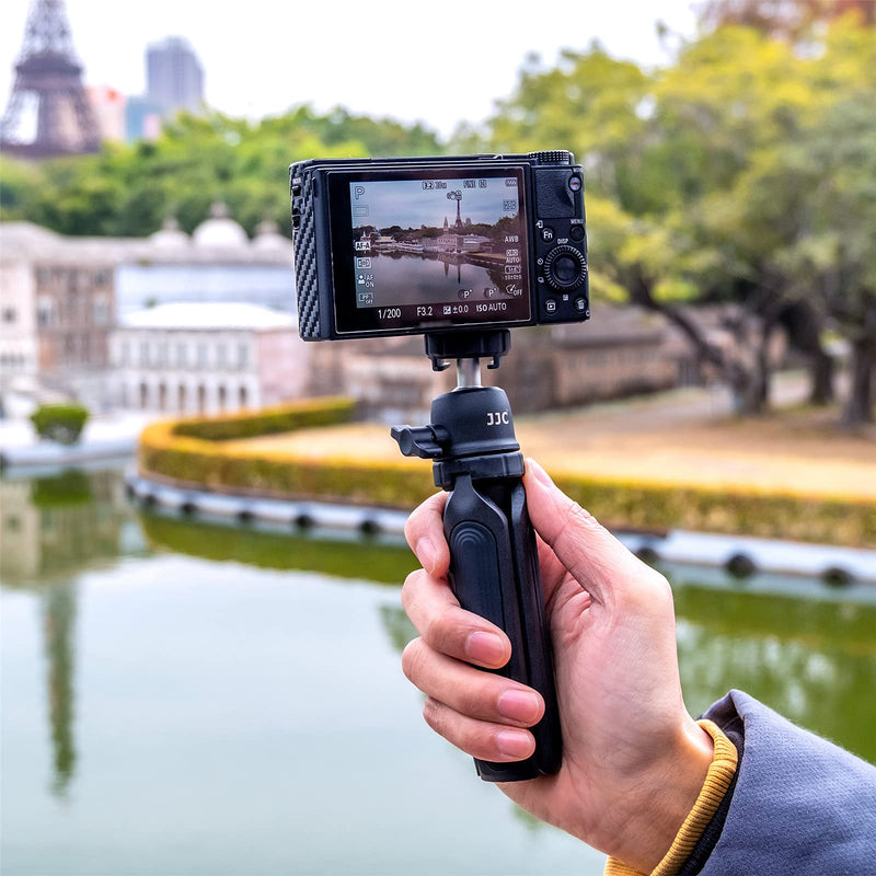 [AUSTRALIA] - JJC 3 in 1 Mount Adapter Kit Cell Phone Clip Clamp Mini Extension Pole Tripod Stand Action Camera Video Vlog Holder for GoPro Hero9 Hero8 7 6 iPhone Samsung Galaxy Sony ZV-E10 ZV-1 Extendable Mini Tripod & Gopro holder 