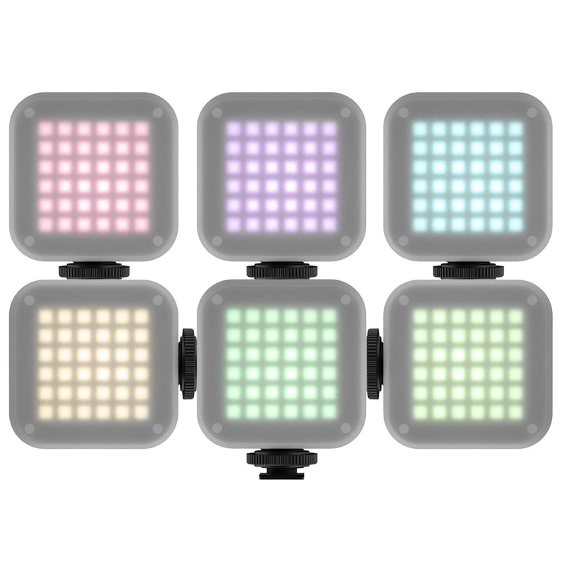 Camera LED Video Light Portable, ULANZI U-Bright 3000mAh Rechargeable Light Panel CRI 95+ Dimmable Bi-Color 2700-6500K 6 Colored Paper Softbox Photo Lamp for Gopro DSLR Sony Canon YouTube Vlog Zoom