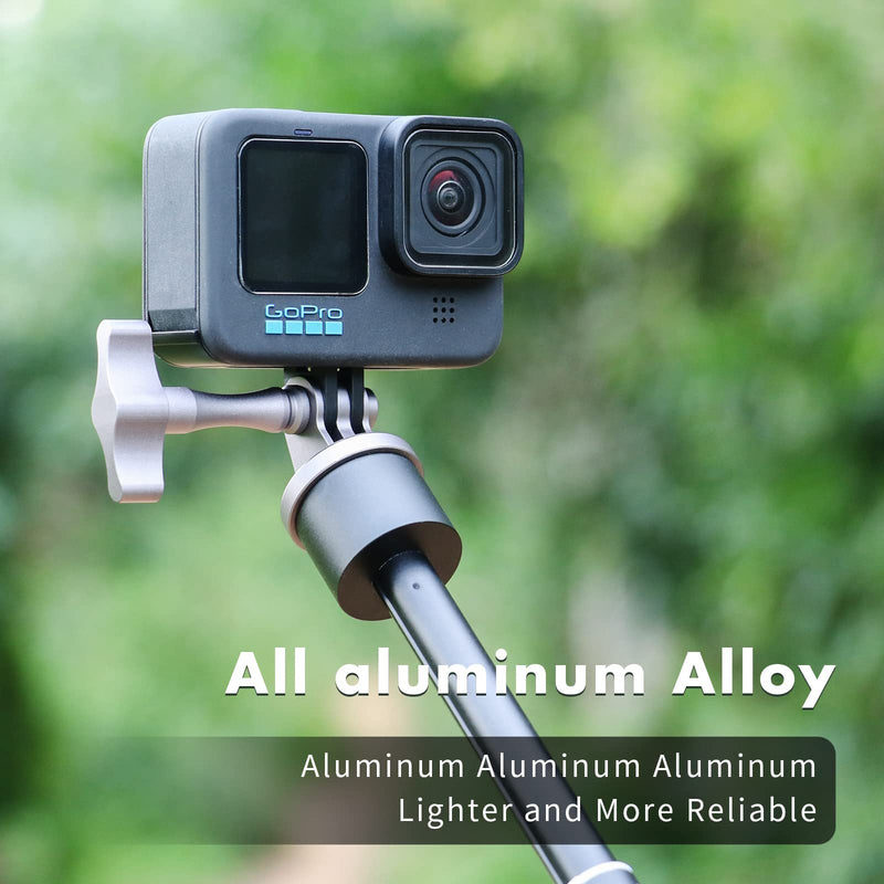 SEASKY 1/4 to Universal Female Tripod Mount Adapter All Aluminum Alloy with Tool-Free Thumb Screw Accessories for Gopro Hero 10/9/8/7/6 DJI OSMO Action 2 Sports Camera