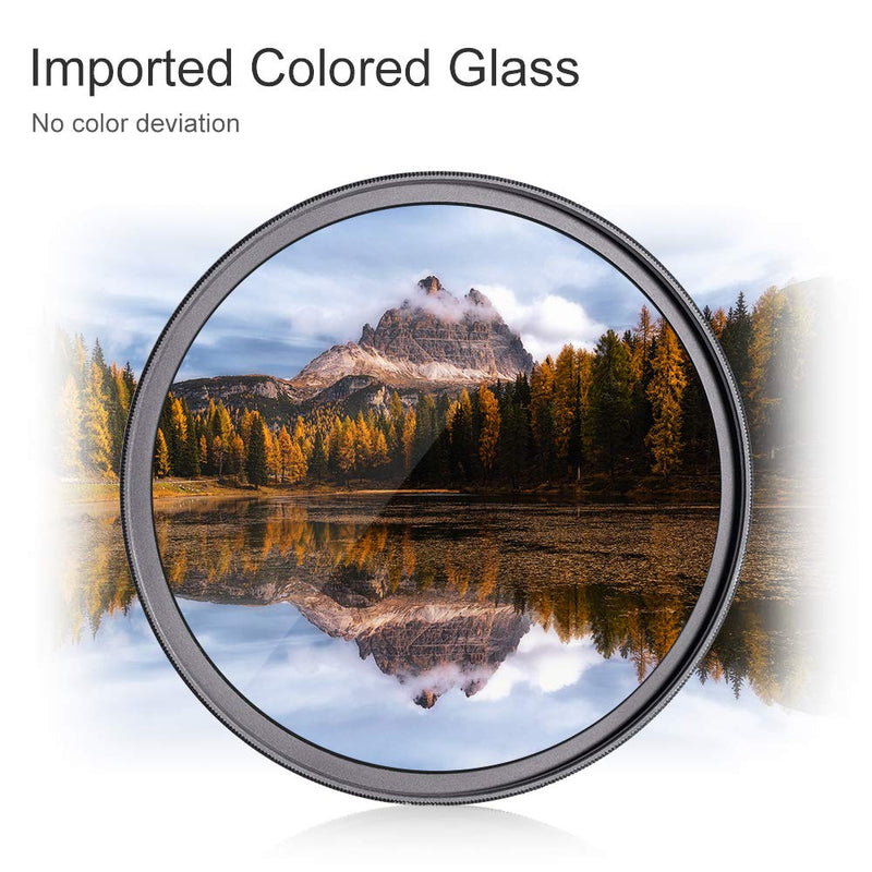 K&F Concept 62mm Lens Filter Kit Neutral Density ND8 ND64 CPL Circular Polarizer Filter Set with 24 Multi-Layer Coatings for Camera Lens
