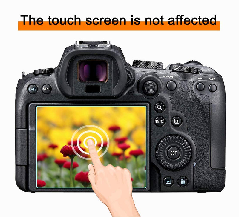 T7i Screen Protector for Canon Rebel T7i Digital Camera, WH1916 9H Tempered Glass Anti-Scrach Anti-Bubble Anti-Dust (3 Pack)