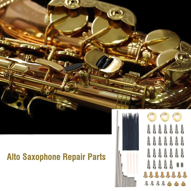 Alto Sax Repair Kit, Durable Saxophone Maintenance Tool Set Woodwind Instrument Replacement Accessory