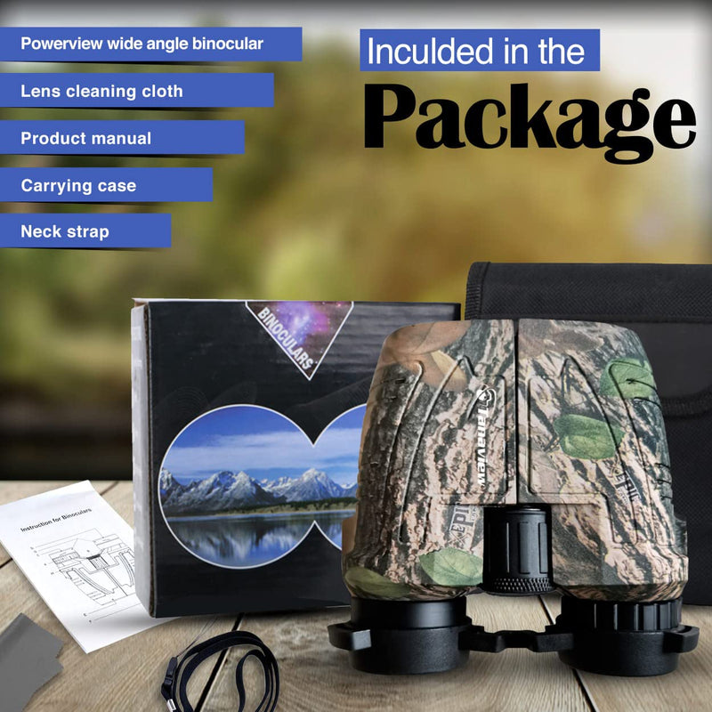 10x50 Compact Binoculars with Clear Low Light Vision, Binocular for Adults Kids, Large Eyepiece Water/Fog Proof, Light Weight Easy Focus Binoculars for Bird Watching, Hunting, Traveling, Hiking