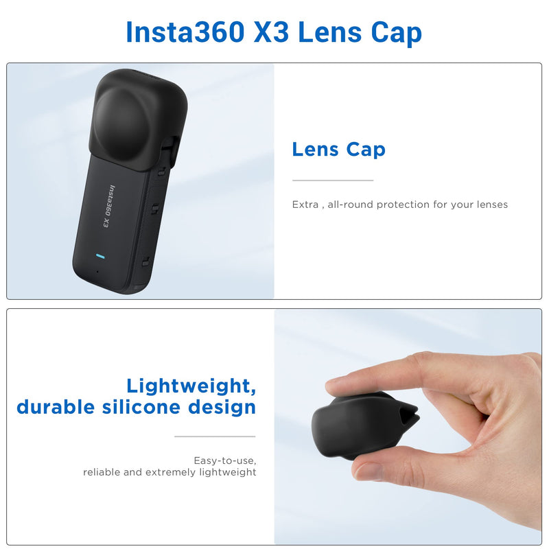 Lens Guard for Insta360 X3, Insta 360 X3 Accessories Kit Included Insta 360 X3 Lens Cap, Mounting Bracket and Lens Guard for Insta360 X3 Action Camera