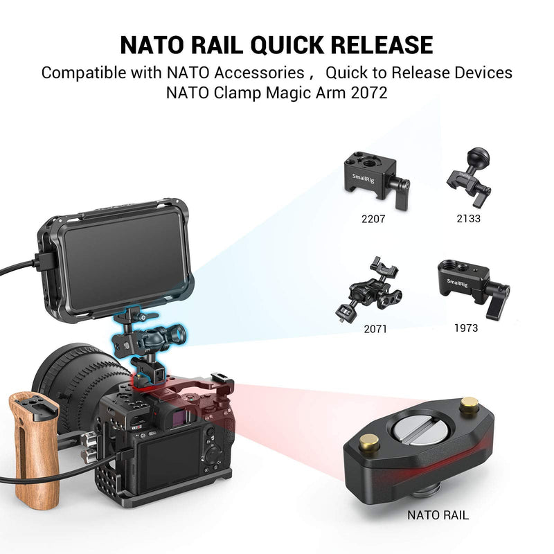 SmallRig NATO Rail with Locating Screw for ARRI 35mm BUN2501B