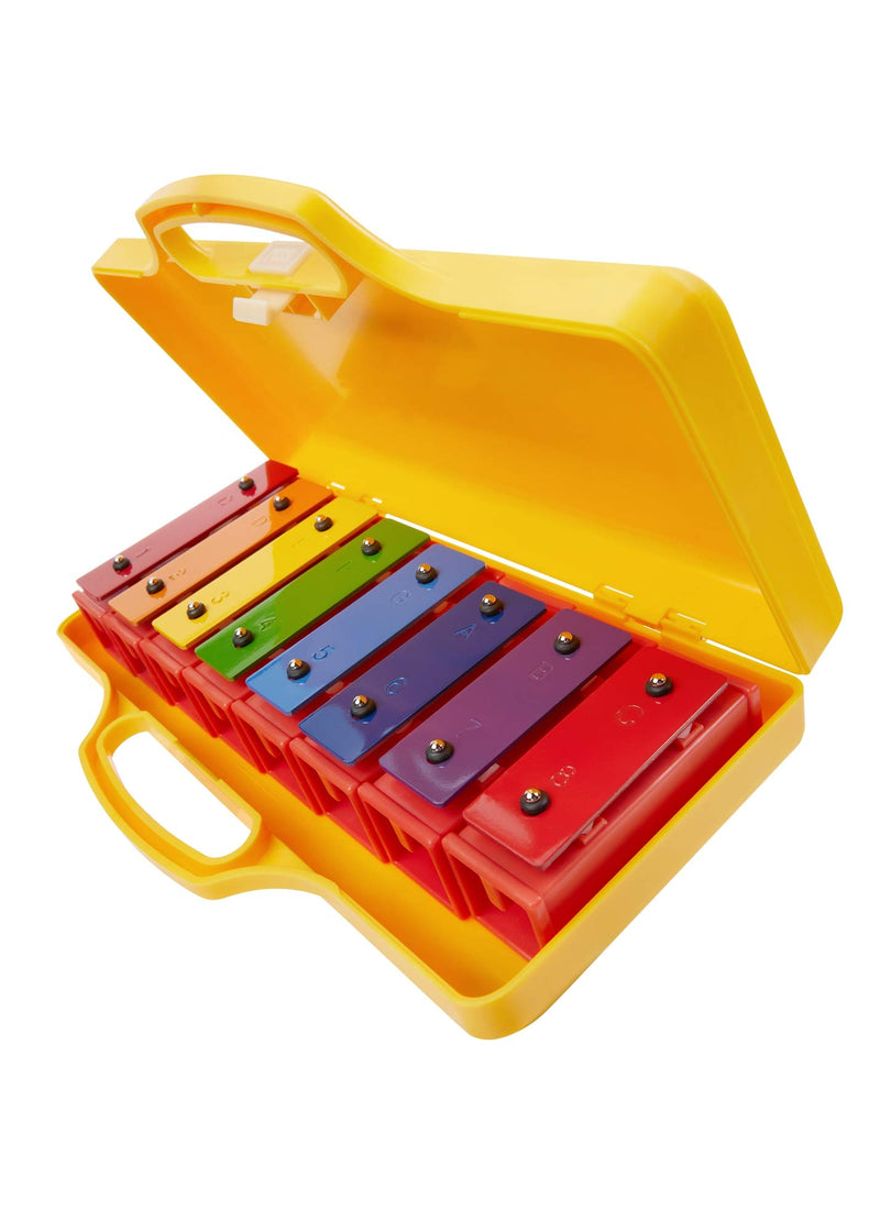 RAONZENA Professional Xylophone 25note 27note 8note glockenspiel xylophone for kids xylophone for adult… (8note rainbow) 8note rainbow