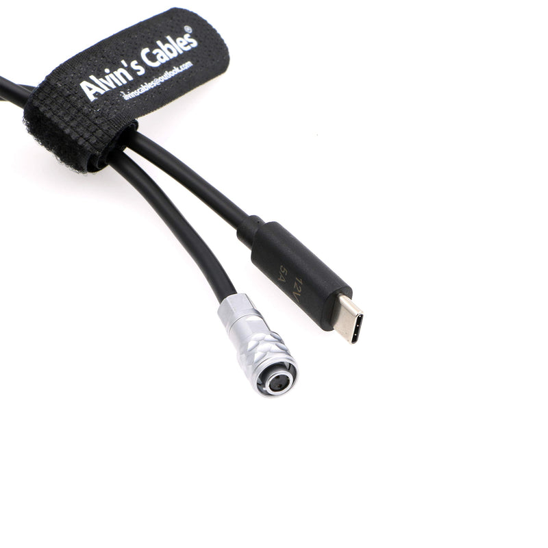 Alvin's Cables BMPCC 4K 6K Trigger Power Cable USB C Type-C PD to Weipu SF61B/S2 2 Pin for Blackmagic Pocket Cinema Camera 19.7in/50cm