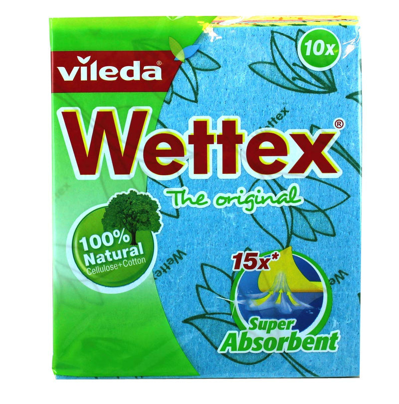 Wettex The Original 10-Pack Swedish Superabsorbent Dishcloth Pink, Blue, Yellow and Green