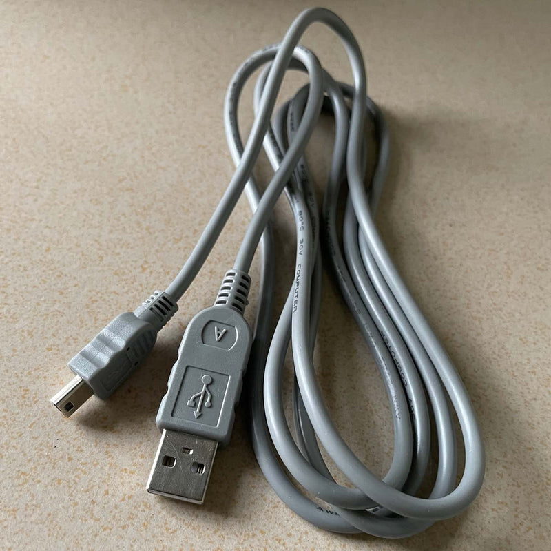 Replacement IFC-400PCU USB2.0 5Pin Mini USB Cable Data Transfer Cord for Canon PowerShot/Rebel/EOS/DSLR Cameras and Camcorders (4.9ft/Grey)