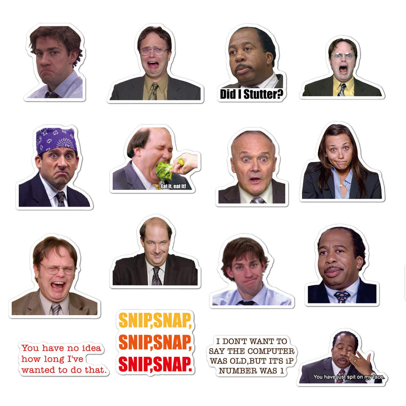 The Office Stickers Pack of 50 Stickers - The Office Stickers for Laptops, The Office Laptop Stickers, Funny Stickers for Laptops, Computers, Hydro Flasks (The Office-A)