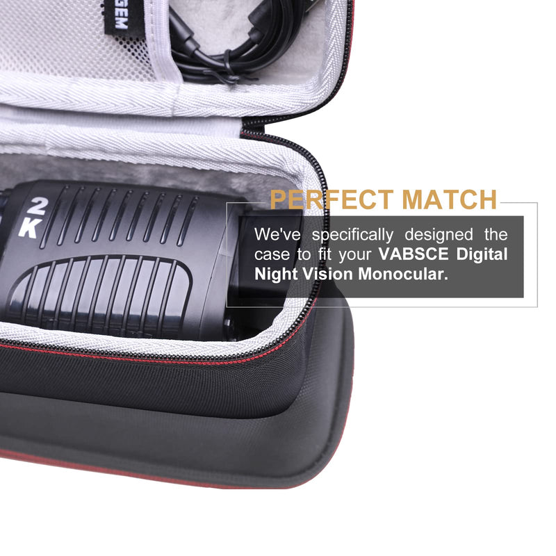 Monocular case. LTGEM Hard Carrying Case Compatible for VABSCE/Night Digital Night Vision Monocular (6.5x3.4x3.0) - Protective Carrying Storage Bag