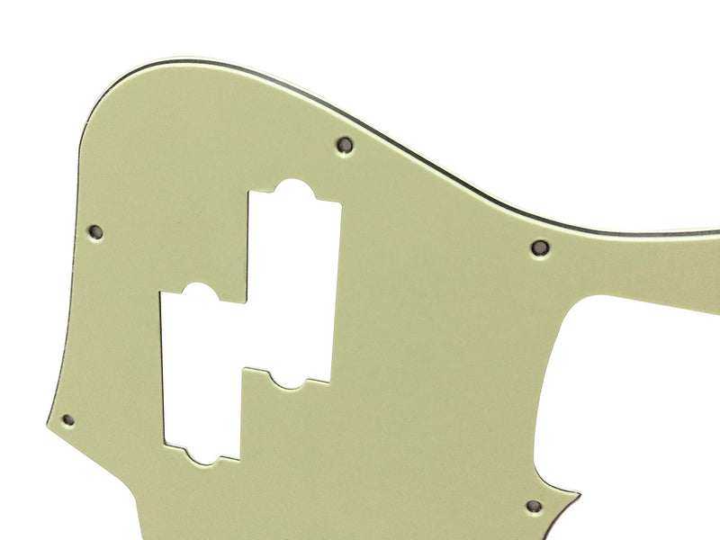 [AUSTRALIA] - Custom Guitar Pickguard For Top Jazz Bass With PB Pickup Hole (3 Ply Vintage Green) 3 Ply Vintage Green 