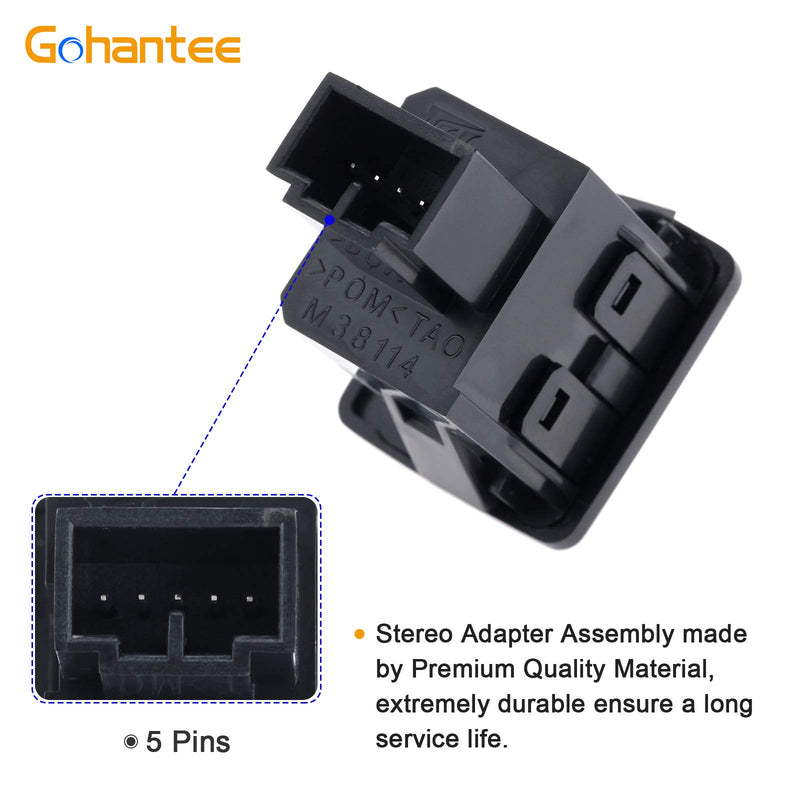 [AUSTRALIA] - gohantee Auxiliary Input Jack Accord Aux Port for Honda Accord CROSSTOUR Pilot Auxiliary Input Jack Assembly 39112-TA0-A01 