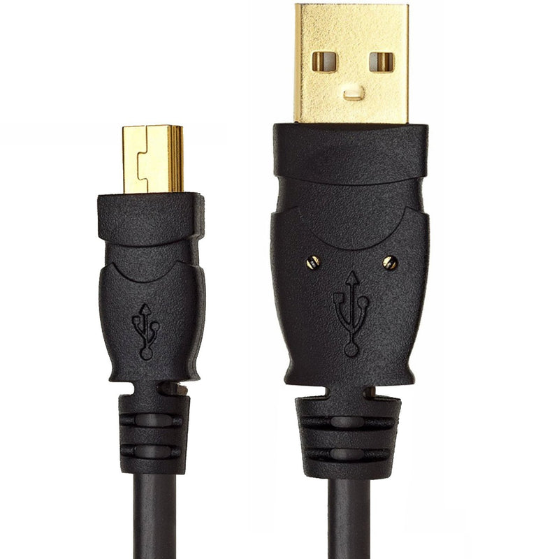 Mediabridge USB 2.0 - Mini-USB to USB Cable (8 Feet) - High-Speed A Male to Mini B with Gold-Plated Connectors 8 Feet