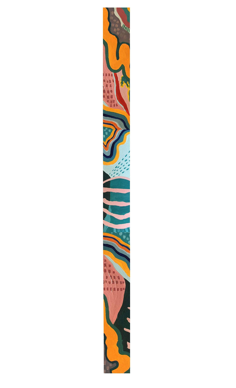 [AUSTRALIA] - KLIQ Vintage Woven Guitar Strap for Acoustic and Electric Guitars + 2 Free Rubber Strap Locks, 2 Free Guitar Picks and 1 Free Lace | Terylene Printed | Artist Series "Anemone" by KLA "Anemone" 