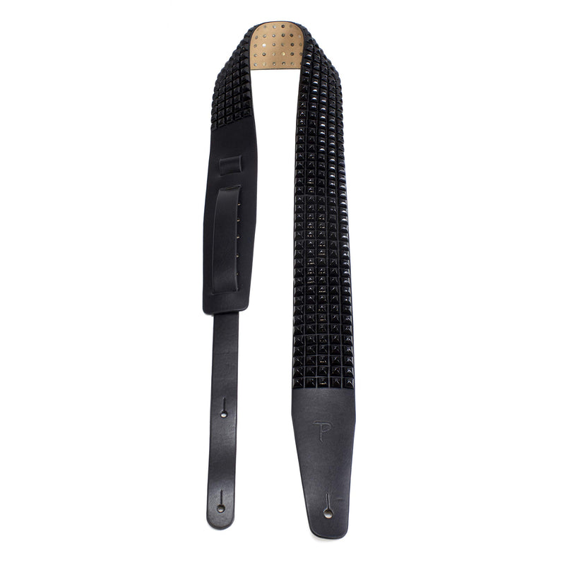 Perris Leathers P25STUD-7113 Studded Guitar Strap - 2.5" Black