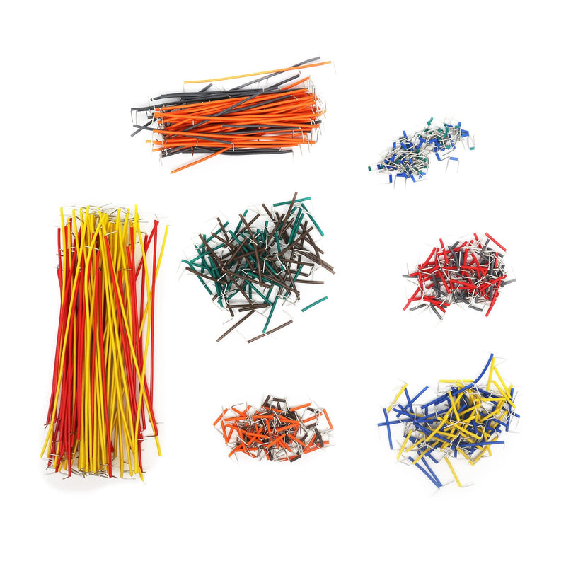 560 Pieces Preformed Breadboard U-Shaped Jumper Wire Kit, 14 Kinds of Length Jumper Wire Solderless Breadboard Wires for Breadboard Prototyping Solder Circuits (Style A) Style A