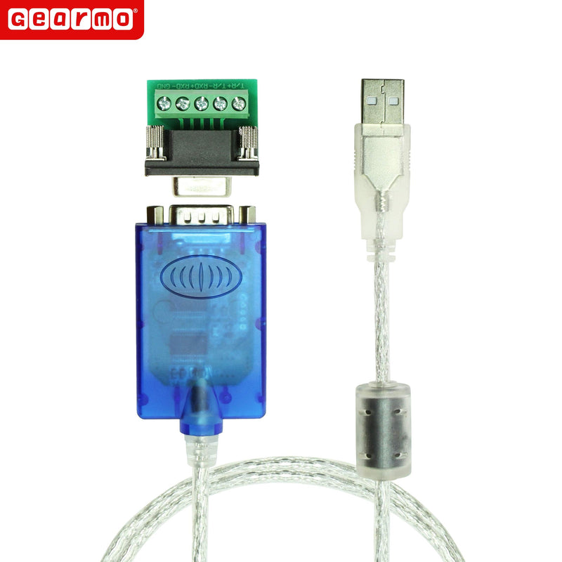 Gearmo Pro 5ft. USB to RS-485/422 Serial Adapter FTDI Chip - Windows 10 Supported