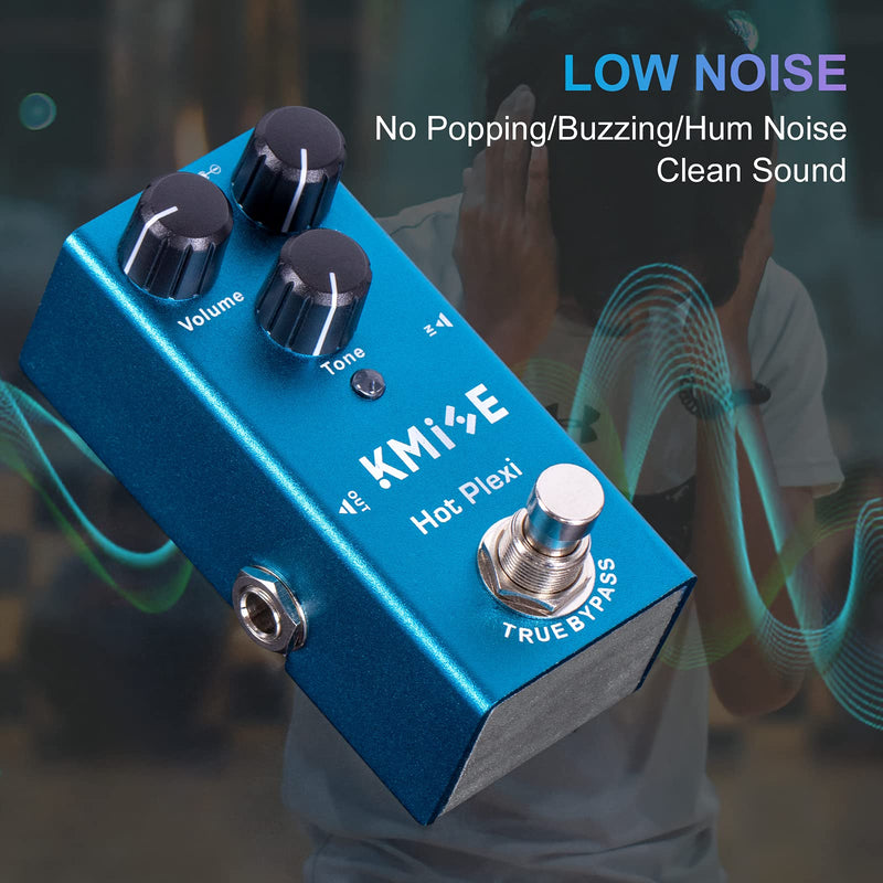 lotmusic Hot Plexi Electric Guitar Effects Pedal Mini Single Type DC 9V True Bypass Azure Blue