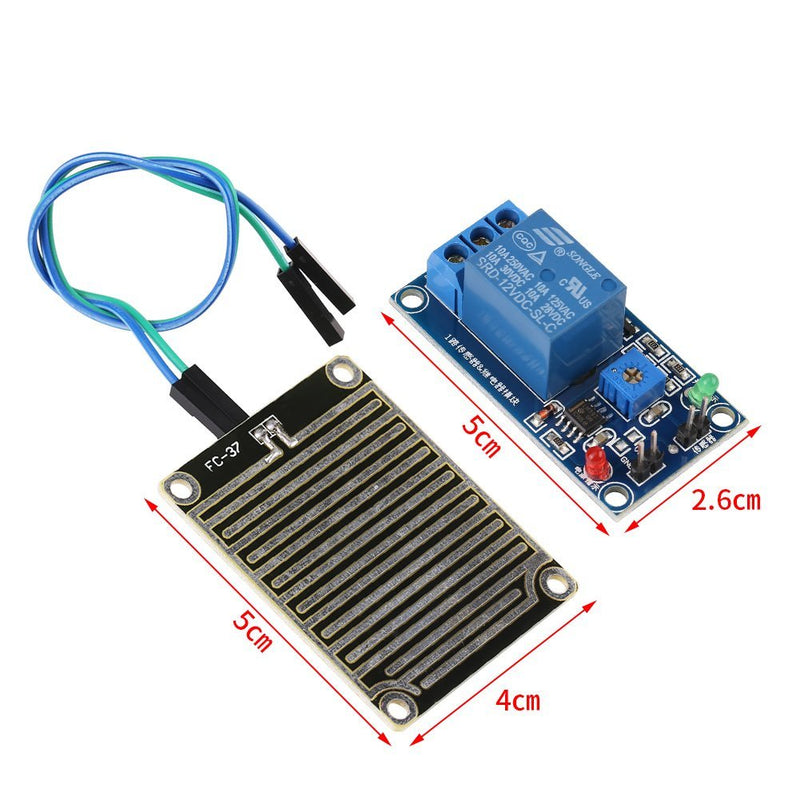 DC 12V Leaf Wetness Rain Sensor Relay Humidity Controller Weather Detector Module Automatic Watering Module
