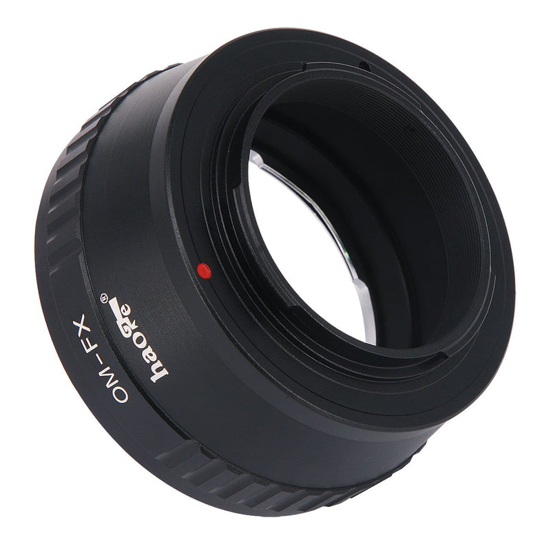 Haoge Manual Lens Mount Adapter for Olympus OM Zuiko Lens to Fujifilm Fuji X FX Mount Camera Such as X-A10 X-A20 X-E1 X-E2 X-E2s X-E3 X-H1 X-M1 X-Pro1 X-Pro2 X-T1 X-T2 X-T3 X-T10 X-T20 X-T30 X-T100