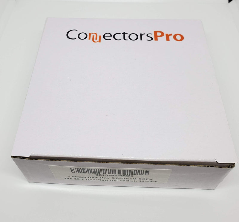 PC Accessories - Connectors Pro 50-Pack 2X5 10P 2.54mm Dual Rows IDC Sockets for Flat Ribbon Cable, 10 Pins FC Female Connector