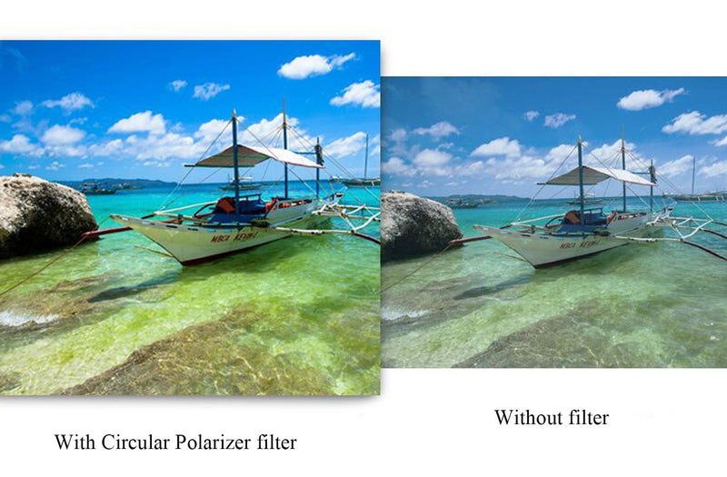 LENSKINS 72mm CPL Circular Polarizing Filter for Camera Lenses, 16-Layer Multi-Resistant Nano Coated, Ultra Slim, German Optics Glass, Weather-Sealed, Circular Polarizer Filter with Lens Cloth