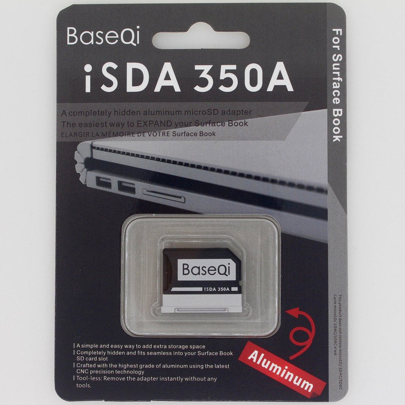 BASEQI Aluminum MicroSD Adapter for Microsoft Surface Book, Surface Book 2, Surface Book 3 13.5" (Model-350A) Surface Book/Surface Book 2 & 3 13.5" (model-350A)