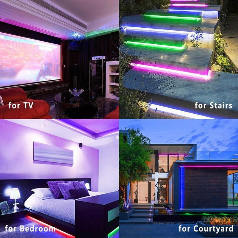 [AUSTRALIA] - Led Strip Lights for TV Backlight,Led tv Backlight Color Changing Strip Lights for 60inch-65inch-70inch-75inch HDTV USB Power Bias Lighting RGB led Strips with 2 Remote for TV,Bedroom,Kitchen,Party TV 60in-75in(13.2ft) 