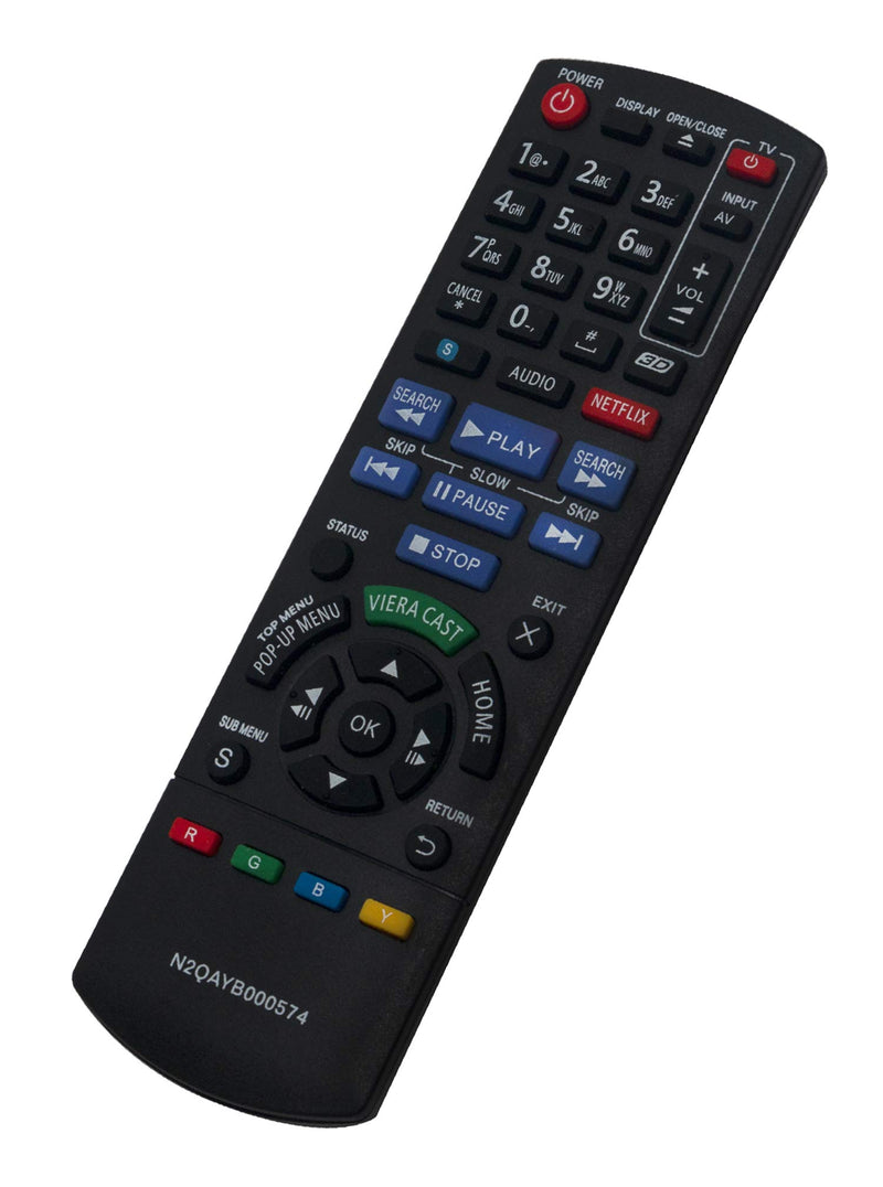 New N2QAYB000574 Replaced Remote fit for Panasonic DMP-BDT210 DMP-BDT110 DMP-BDT215 DMP-BDT310 DMPBDT210 DMPBDT110 DMPBDT215 DMPBDT310 Blu-Ray Disc Player