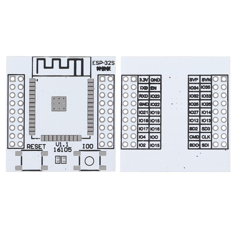 DORHEA 4PCS ESP32 Module, 2PCS ESP-32S Matching Adapter Board WiFi Bluetooth Module ESP-WROOM-32 Module + 2PCS ESP-WROOM-32D ESP32 Module