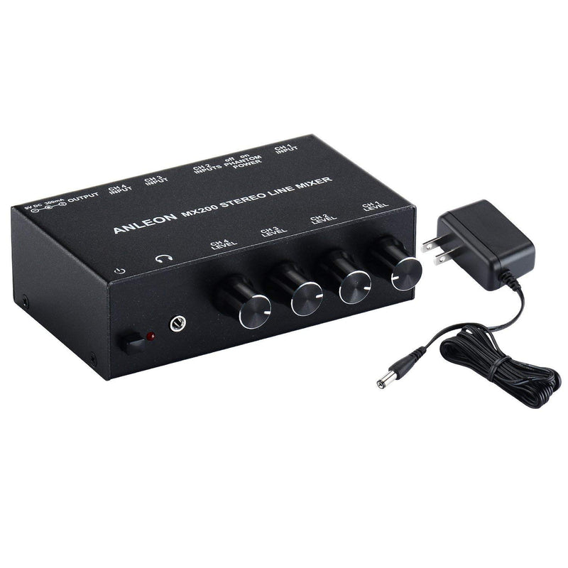 [AUSTRALIA] - ANLEON Stereo Line Mixer four channel mixer, microphone XLR RCA mixes audio 