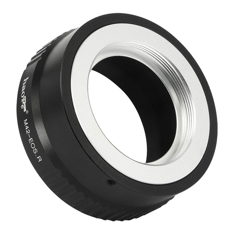 Haoge Manual Lens Mount Adapter for M42 42mm Screw Mount Lens to Canon RF Mount Camera Such as Canon EOS R