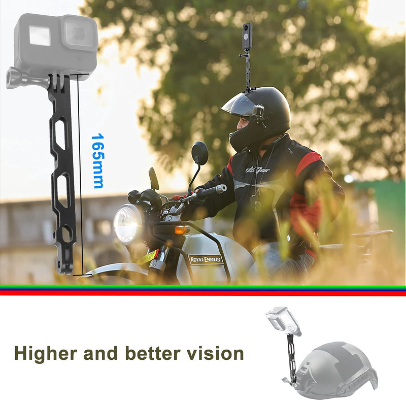 Motorcycle Accessory Bundle for Insta360 ONE X2, ONE X, ONE R, Gopro Hero Max, Fusion, DJI OSMO Action 2 Camera