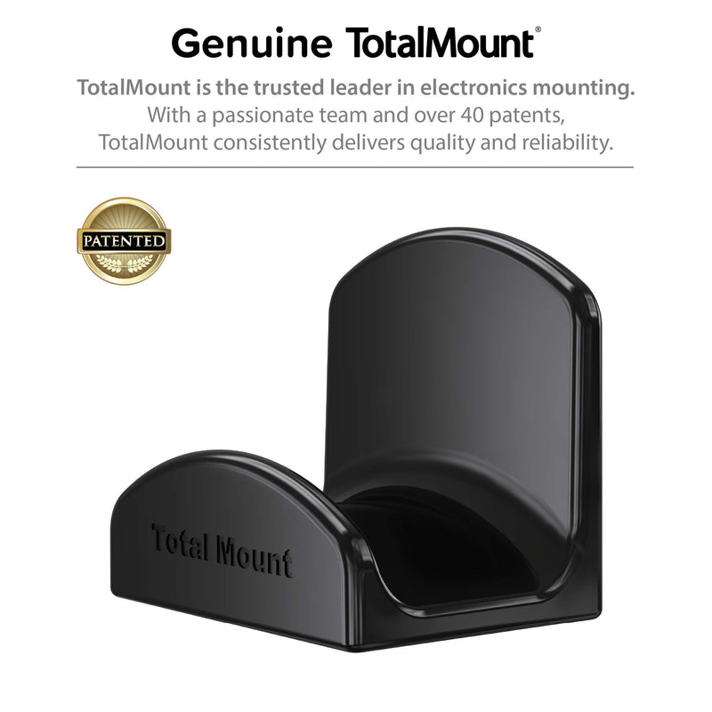 TotalMount for Headphones – Will Not Damage Your Wall With Screws or Permanent Adhesive (Premium Black – One Pack) Premium Black – One Pack