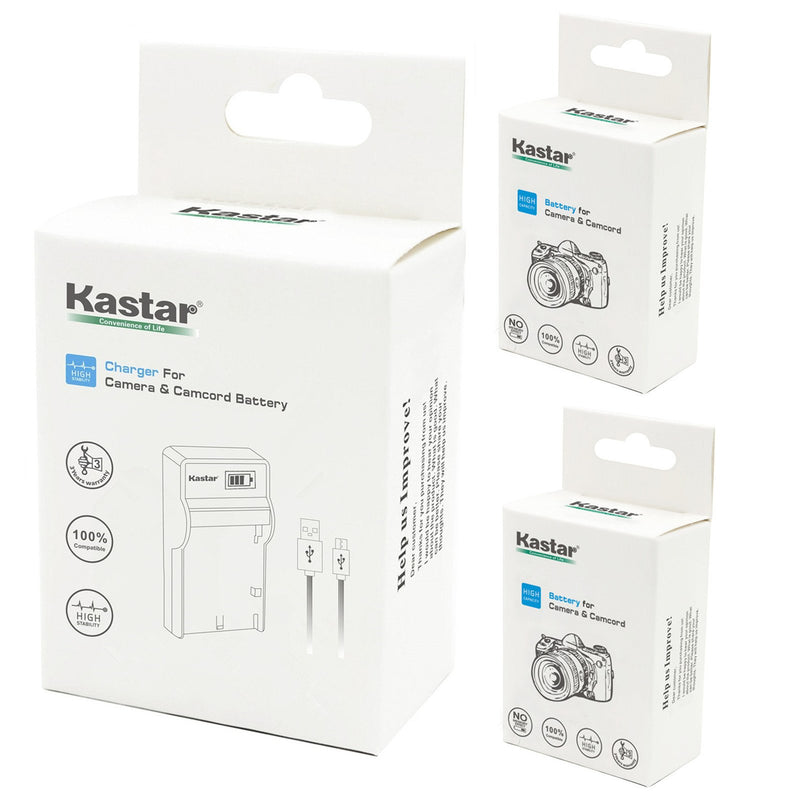 Kastar Battery (X2) & LCD Charger for Sony NP-BD1, NP-FD1, NPBD1 NPFD1 and Sony Cyber-shot DSC-G3, DSC-T2, DSC-T70, DSC-T75, DSC-T77, DSC-T90, DSC-T200, DSC-T300, DSC-T500, DSC-T700, DSC-T900, DSC-TX1