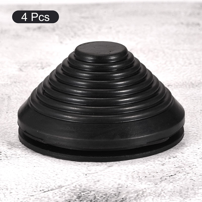 MECCANIXITY Rubber Grommet Mount Dia 80 mm Conical for Wire Protect of Thick Plate Pack of 4