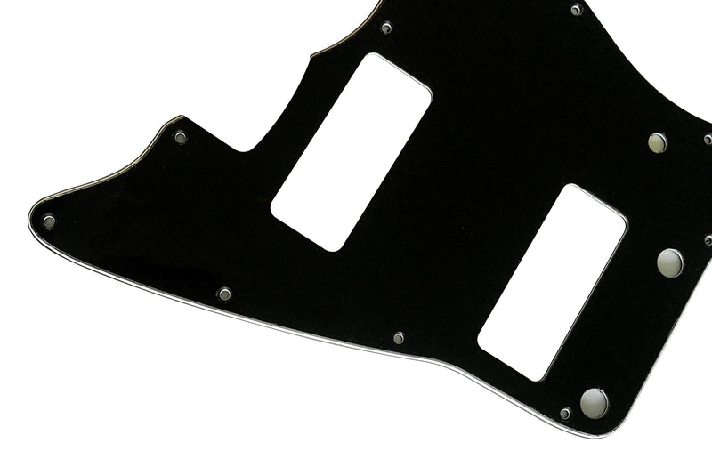 Custom For US Jazzmaster P90 Style No Rthythm Electric Guitar Pickguard (3 Ply Black) 3 Ply Black