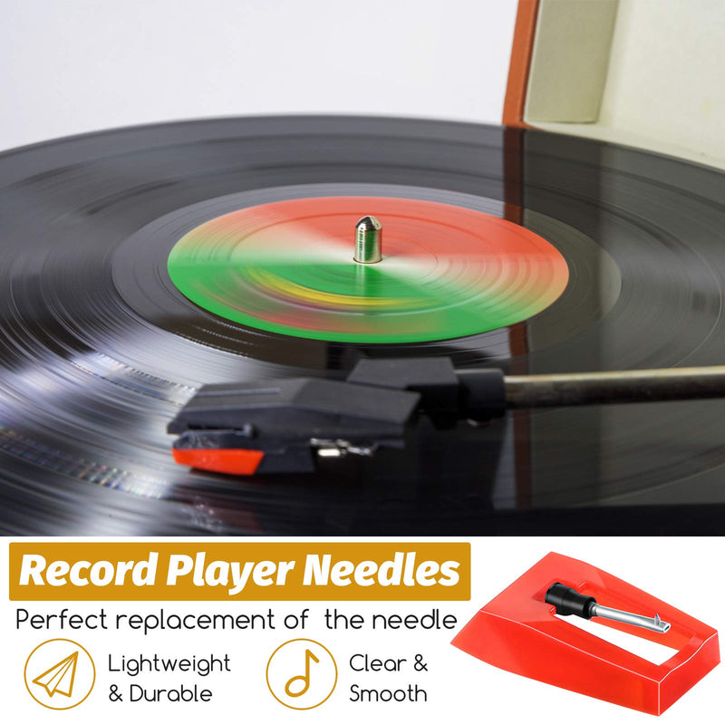 2 Pieces Record Player Needle, Stylus Needle Record Player Turntable Replacement Needle with Ceramic Tip for Vinyl Record Player Phonograph