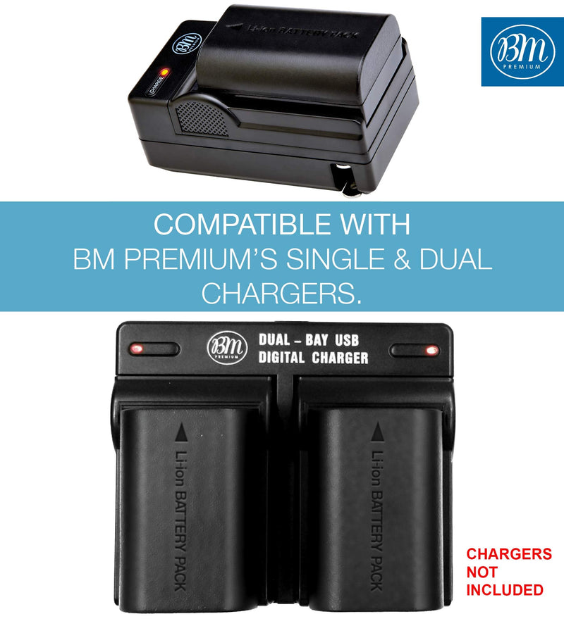 BM Premium 3 Pack of LP-E6N High Capacity Batteries for Canon EOS R, EOS 60D, EOS 70D, EOS 80D, EOS 90D, EOS 5D II, EOS 5D III, EOS 5D IV, EOS 5Ds, EOS 6D II, EOS 7D, EOS 7D Mark II, XC10 XC15 Cameras