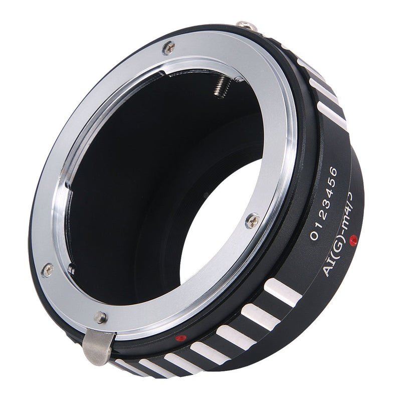 Haoge Manual Lens Mount Adapter for Nikon Nikkor G/F/AI/AIS/D Mount Lens to Olympus and Panasonic Micro Four Thirds MFT M4/3 M43 Mount Camera