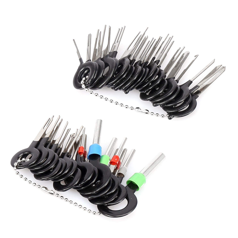 X AUTOHAUX 38pcs Car Terminal Removal Tool Auto Wire Connector Terminals Removal Repair Key Tools