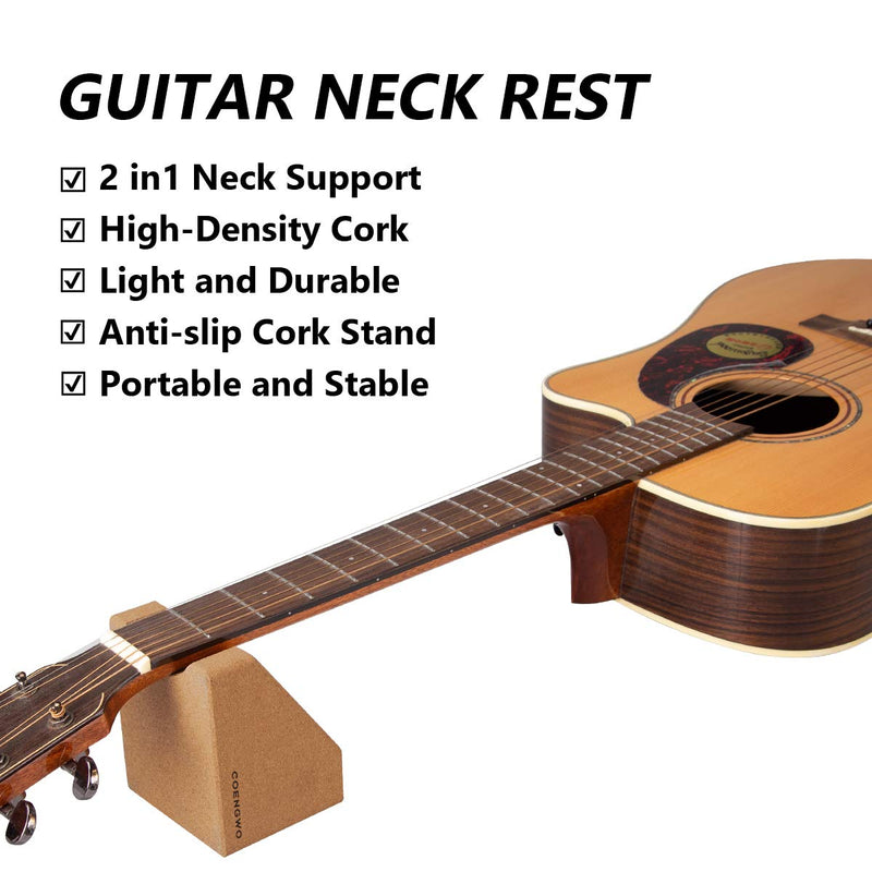 COENGWO Guitar Neck Rest Cradle, Luthier Tools Guitar Cleaning Kits String Instrument Neck Support for Guitar Workstation