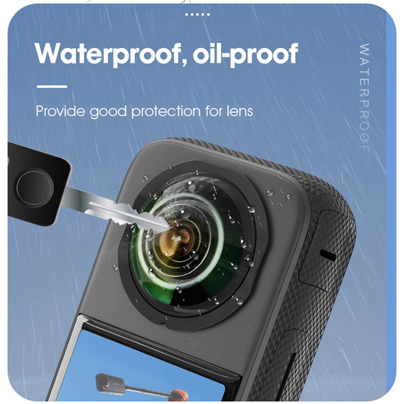 [AUSTRALIA] - LICHIFIT Panoramic Lens Protector Cover Adhesive Lens Cap for Insta360 X3 Camera Sticky Lens Guards Accessories 