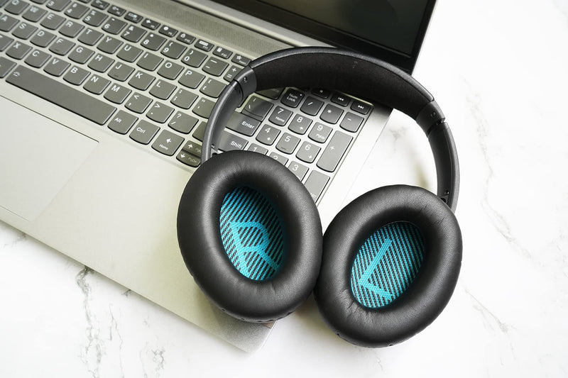 [AUSTRALIA] - Replacement Ear-Pads for Bose QuietComfort QC 2 15 25 35 Ear Cushions for QC2 QC15 QC25 QC35 SoundLink/SoundTrue Around-Ear II AE2 Headphones (Black) Black 